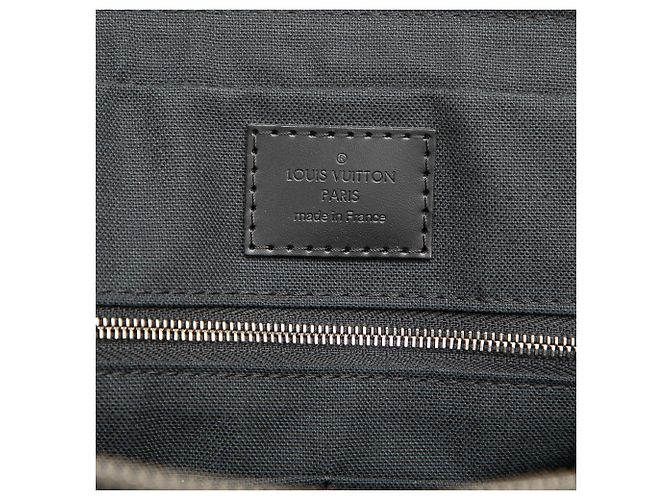 Borsa da Lavoro Louis Vuitton Damier Graphite Porte Documents Voyage PM Nera Nero - vista 5