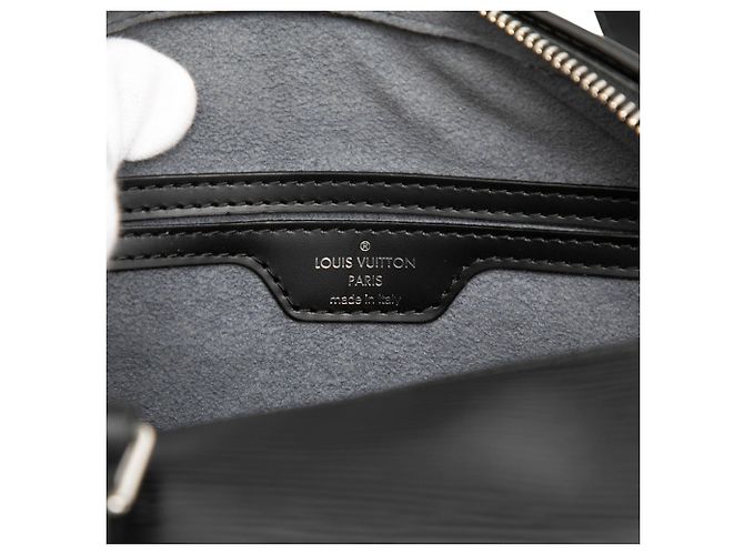Borsa Louis Vuitton Epi Soufflot Nera Nero - vista 5