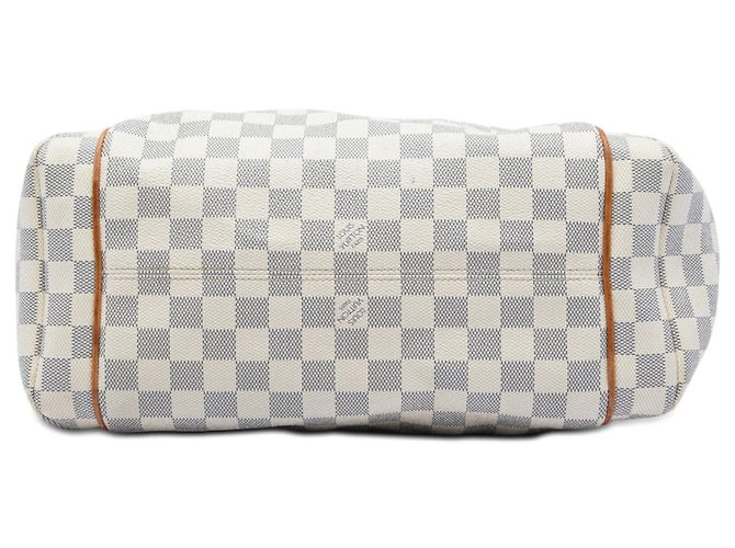 Borsa Tote Louis Vuitton Damier Azur Totally MM bianca Bianco - vista 3