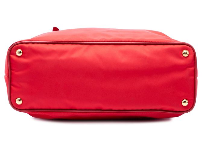 Tote Prada em Tessuto vermelho com acabamento em Saffiano - vista 3