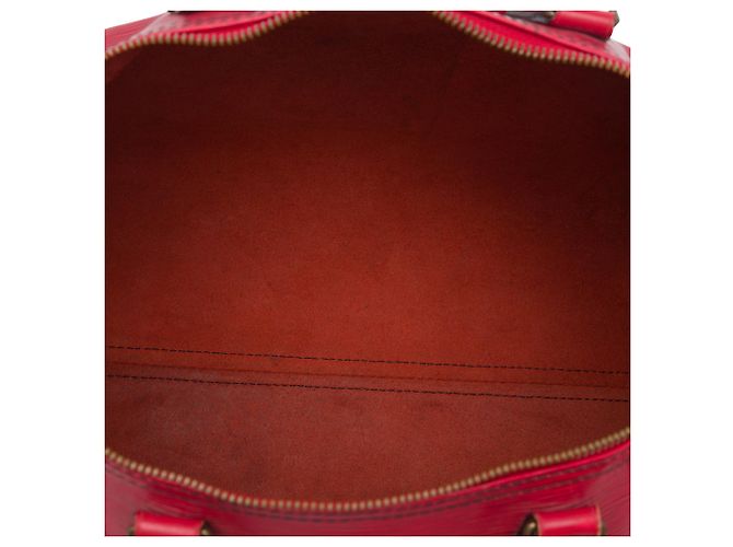 Borsa Boston Louis Vuitton Epi Speedy 35 Rossa Rosso - vista 4