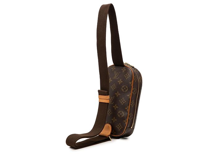 Borsa a tracolla Louis Vuitton Monogram Pochette Gange Marrone - vista 2