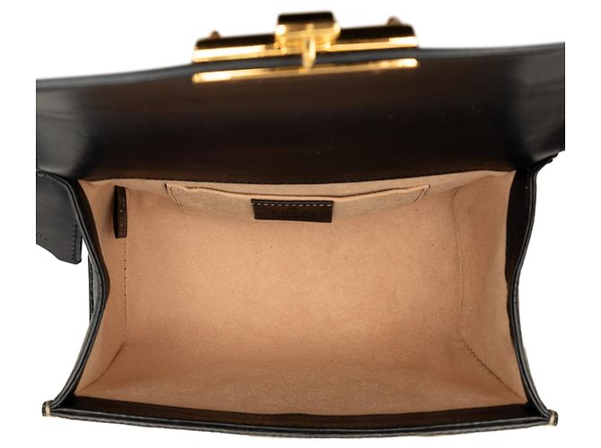 Borsa a tracolla Gucci Small GG Supreme Bee Padlock Beige - vista 4