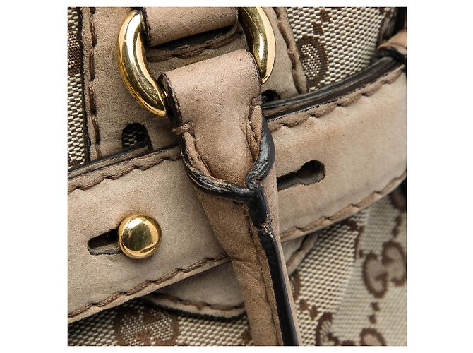 Tote Running Gucci GG Canvas Beige - vista 6