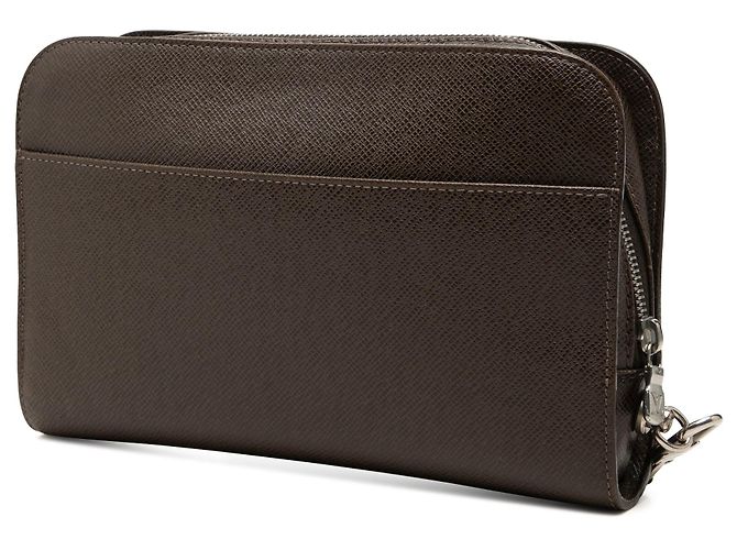 Borsa a Pochette Louis Vuitton Taiga Baikal Marrone - vista 2