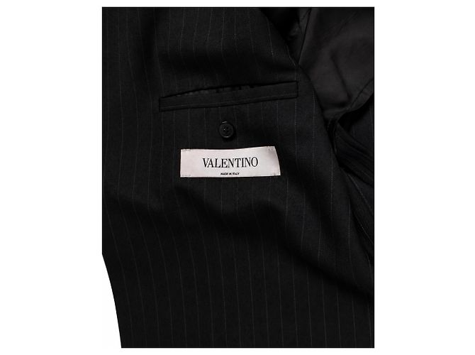 Valentino, Blazer gessato nero - vista 7