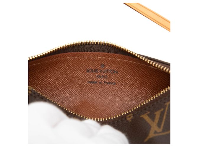 Louis Vuitton Monogram Papillon Pochette Handtasche Braun - Ansicht 5