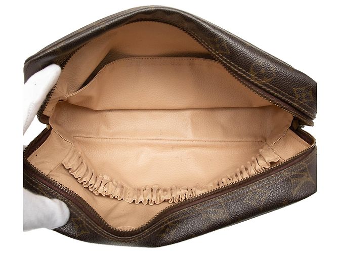 Borsa a pochette Louis Vuitton Monogram Trousse Toilette 28 Marrone - vista 4