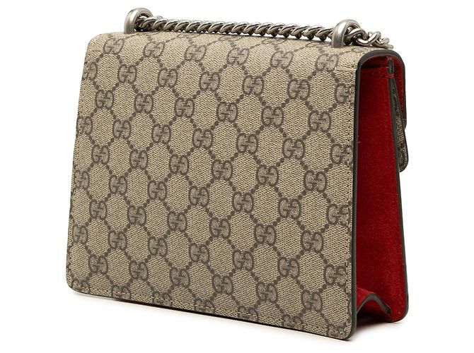 Borsa a Tracolla Gucci Dionysus Small GG Supreme Rossa Rosso - vista 2