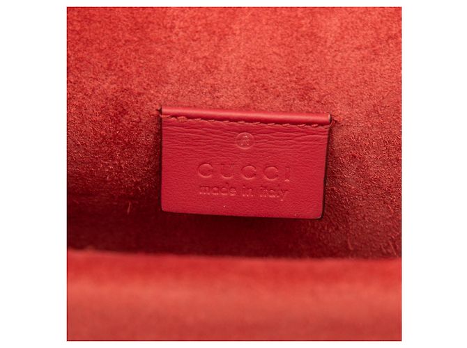 Borsa a Tracolla Gucci Dionysus Small GG Supreme Rossa Rosso - vista 5