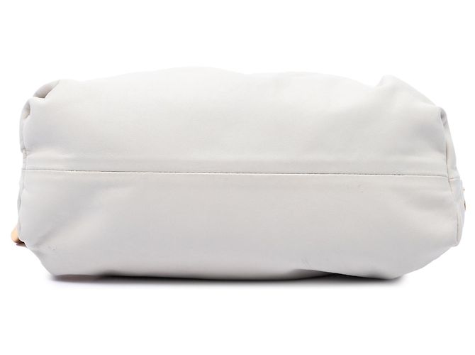 Borsa a tracolla Chain Pouch Bottega Veneta in nappa bianca Bianco - vista 3