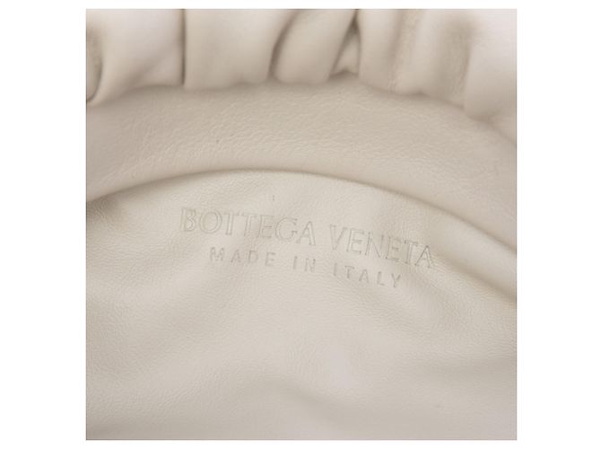 Borsa a tracolla Chain Pouch Bottega Veneta in nappa bianca Bianco - vista 5