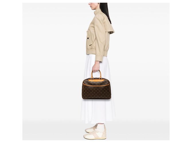 Borsa a mano Louis Vuitton Monogram Deauville Marrone - vista 6