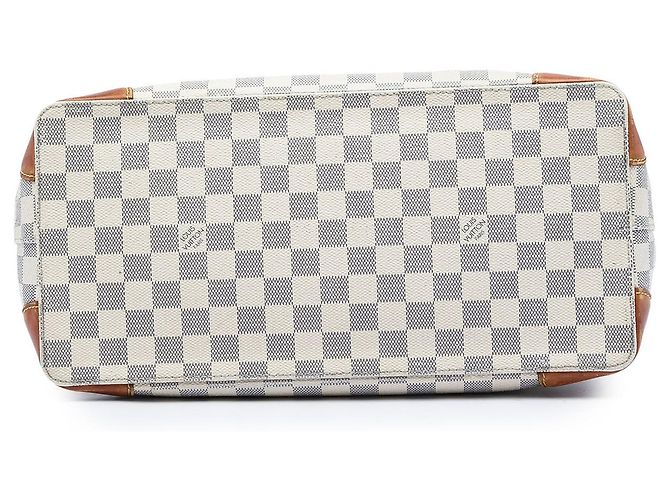 Borsa Tote Louis Vuitton Damier Azur Hampstead MM Bianca Bianco - vista 3