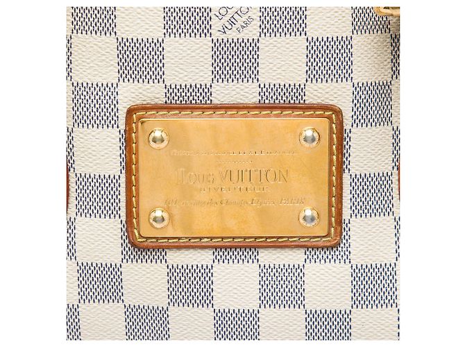 Borsa Tote Louis Vuitton Damier Azur Hampstead MM Bianca Bianco - vista 5