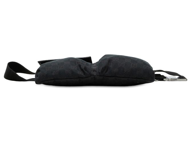 Borsetta cintura Gucci GG Canvas con doppia tasca nera Nero - vista 3