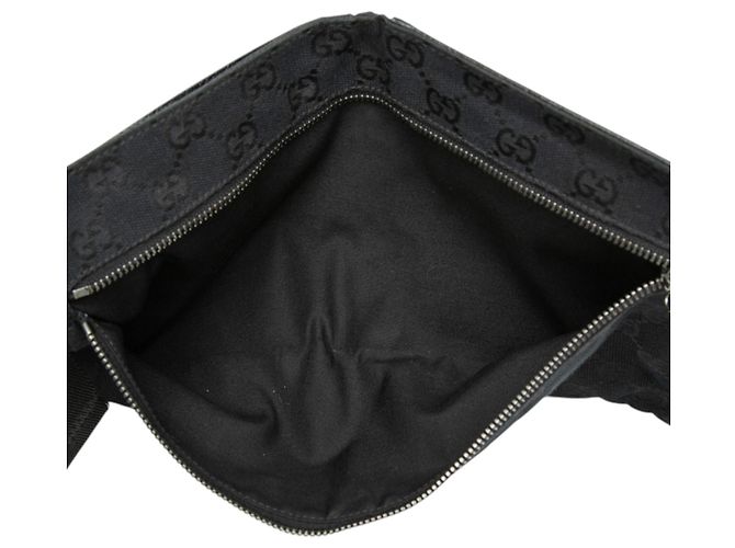 Borsetta cintura Gucci GG Canvas con doppia tasca nera Nero - vista 4