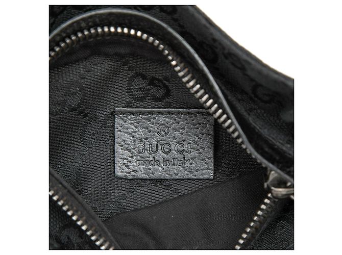 Borsetta cintura Gucci GG Canvas con doppia tasca nera Nero - vista 5