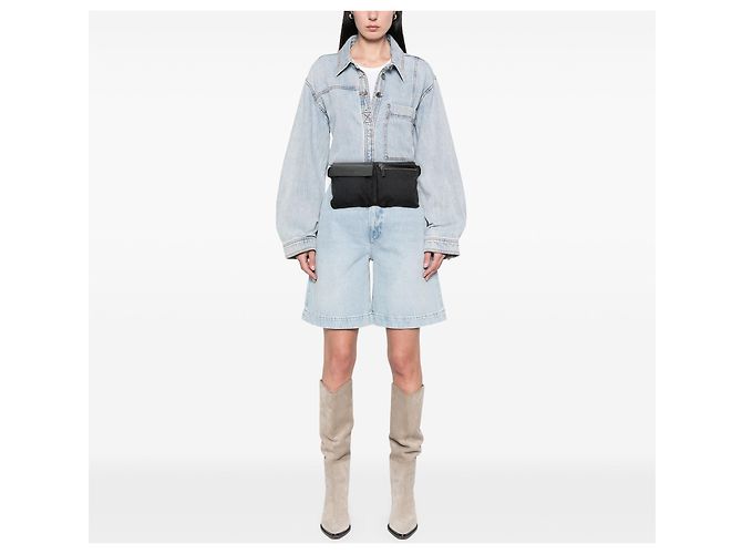 Borsetta cintura Gucci GG Canvas con doppia tasca nera Nero - vista 6