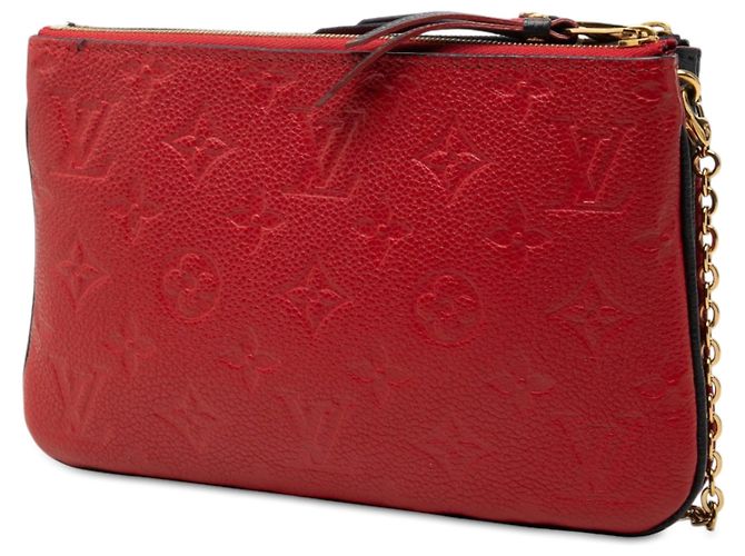 Borsa a tracolla Louis Vuitton Monogram Empreinte Double Zip Pochette Blu - vista 2