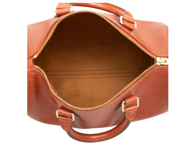 Borsa Boston Louis Vuitton Epi Speedy 25 Marrone - vista 4