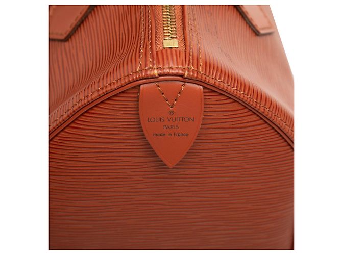 Borsa Boston Louis Vuitton Epi Speedy 25 Marrone - vista 5