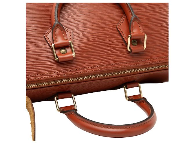 Borsa Boston Louis Vuitton Epi Speedy 25 Marrone - vista 7