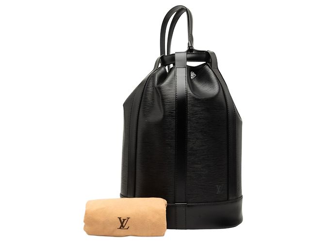Black Louis Vuitton Epi Randonnee PM Backpack - view 8