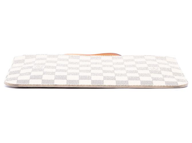 Pouch Louis Vuitton Damier Azur Neverfull MM bianca Bianco - vista 3