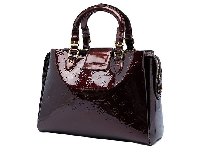 Borsa Louis Vuitton Monogram Vernis Melrose Avenue Purple Porpora - vista 2