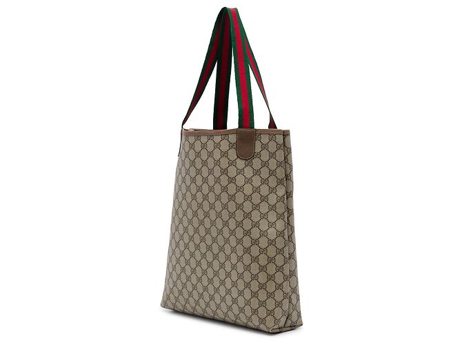Borsa Tote Gucci GG Supreme Web Beige - vista 2