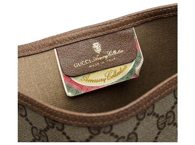 Borsa Tote Gucci GG Supreme Web Beige - vista 5