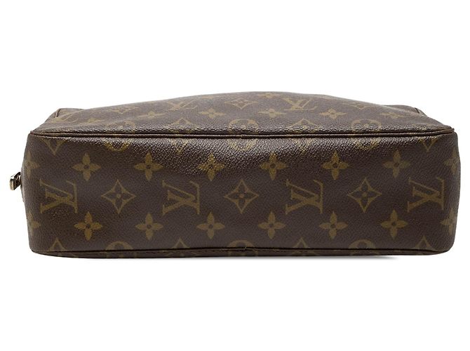 Borsa a Clutch Louis Vuitton Monogram Trousse Toilette 28 Marrone - vista 3