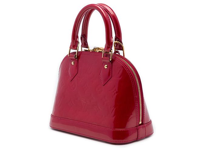 Borsa Satchel Alma BB Louis Vuitton Monogram Vernis Rossa Rosso - vista 2