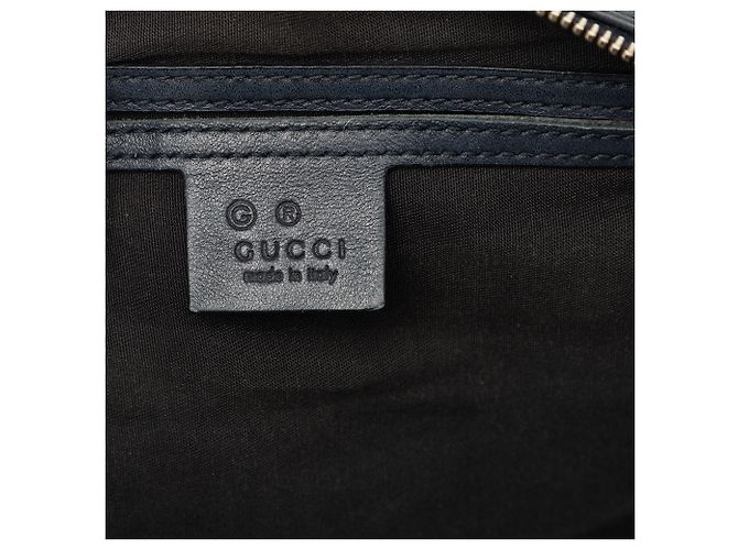 Borsa Boston Gucci Joy Medium Guccissima Blu - vista 5