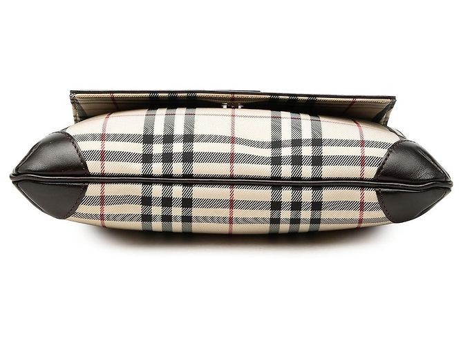 Borsa a tracolla Burberry House Check Canvas Beige - vista 3