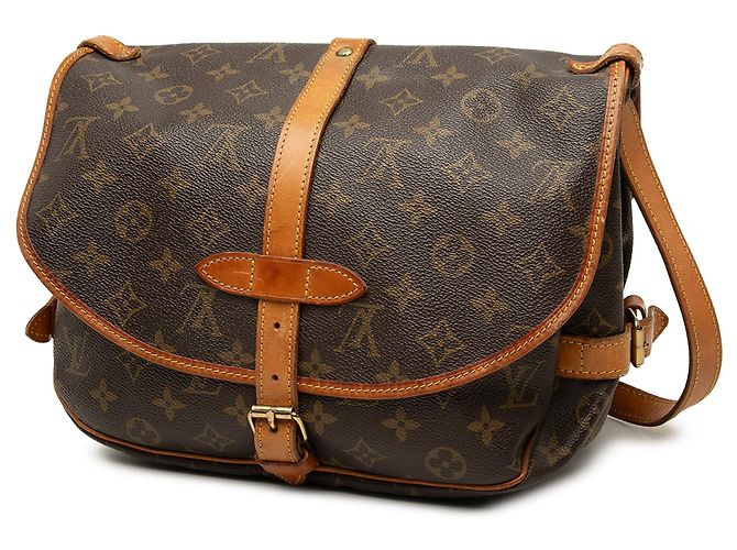 Borsa crossbody Louis Vuitton Monogram Saumur 30 Marrone - vista 2