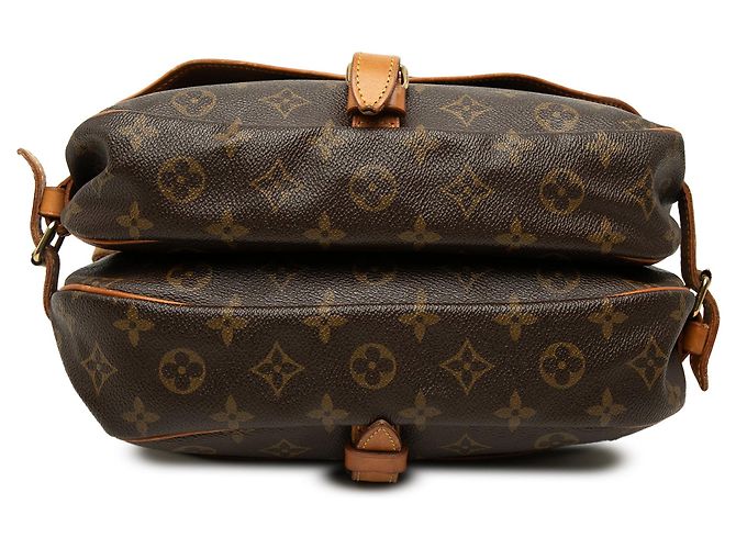 Borsa crossbody Louis Vuitton Monogram Saumur 30 Marrone - vista 3