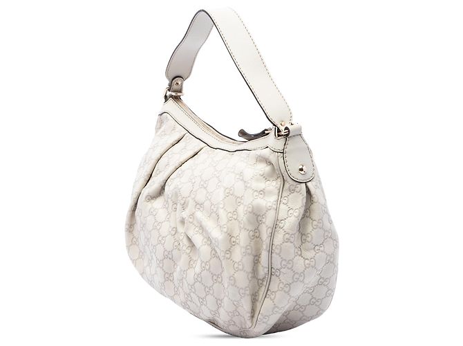 Gucci Guccissima Sukey Schultertasche Weiß - Ansicht 2