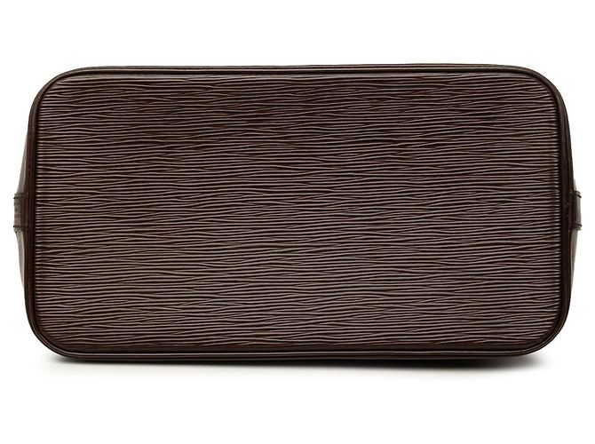 Borsa a mano Louis Vuitton Epi Alma PM Marrone - vista 3