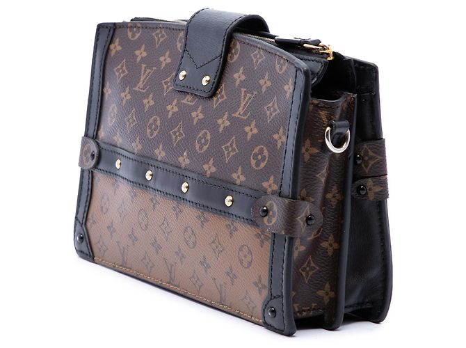 Bolso Clutch y Bandolera Louis Vuitton Monogram Reverse Trunk Marrón Castaño - vista 2