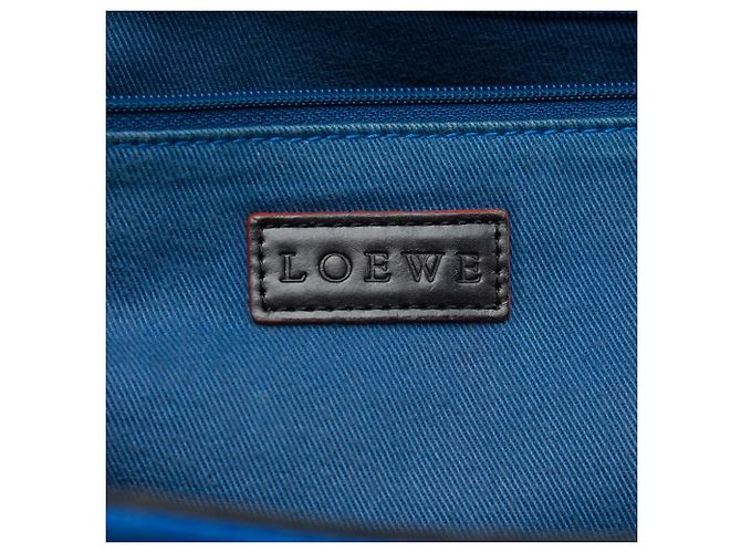 Sac cabas LOEWE Anagram Canvas Noir - vue 5
