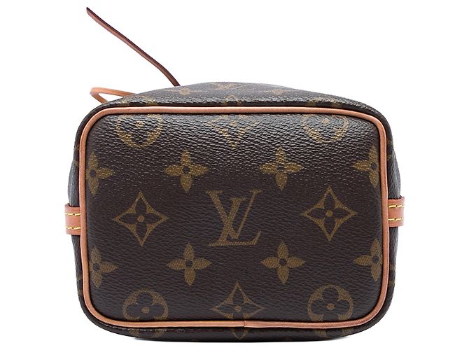 Borsa a secchiello Louis Vuitton Monogram Nano Noe Marrone - vista 3