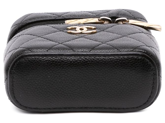 Chanel Mini Caviar Handle with Care Vanity Case Satchel schwarz - Ansicht 3