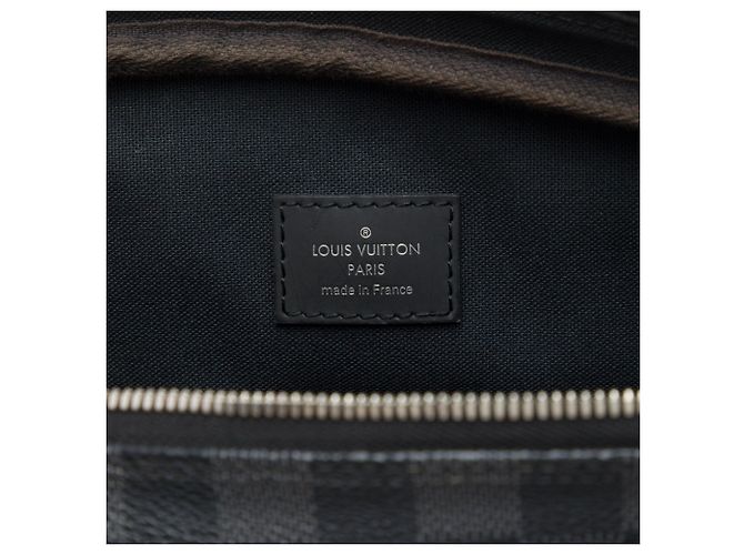 Borsa da lavoro Louis Vuitton Porte Documents Voyage PM Damier Graphite Nero - vista 5