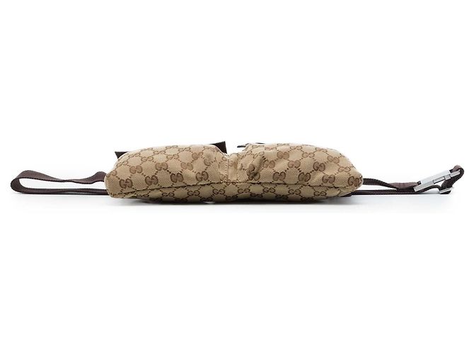 Borsa cintura Gucci GG Canvas con doppia tasca, marrone - vista 3