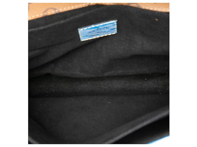 Borsa Satchel Pochette Metis Louis Vuitton in Epi Denim e Monogramma Invertito Blu - vista 4