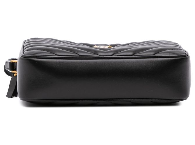 Autre Marque Borsa Camera Lou in pelle matelassé monogram Saint Laurent nera Nero - vista 3