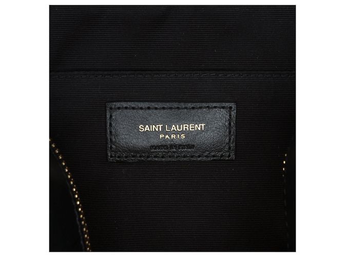 Autre Marque Borsa Camera Lou in pelle matelassé monogram Saint Laurent nera Nero - vista 5