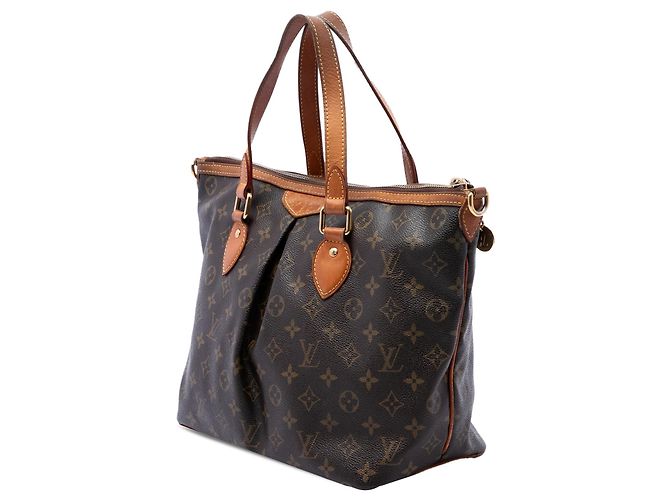 Bolso Satchel Louis Vuitton Monogram Palermo PM Marrón Castaño - vista 2